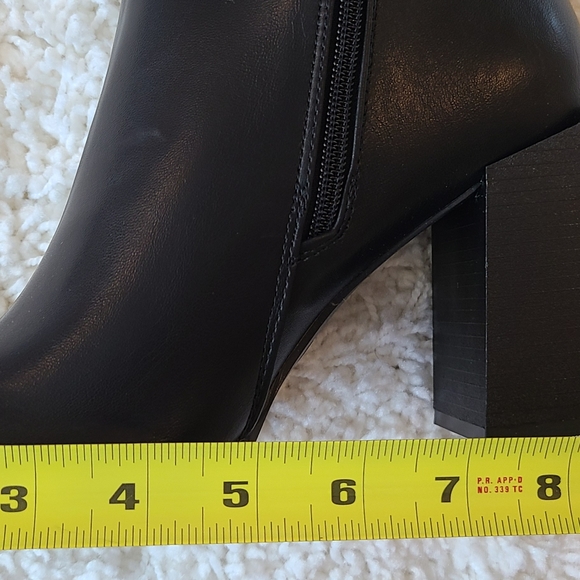 Nasty Gal Black Knee High Boots Sz 8 - Picture 3 of 11